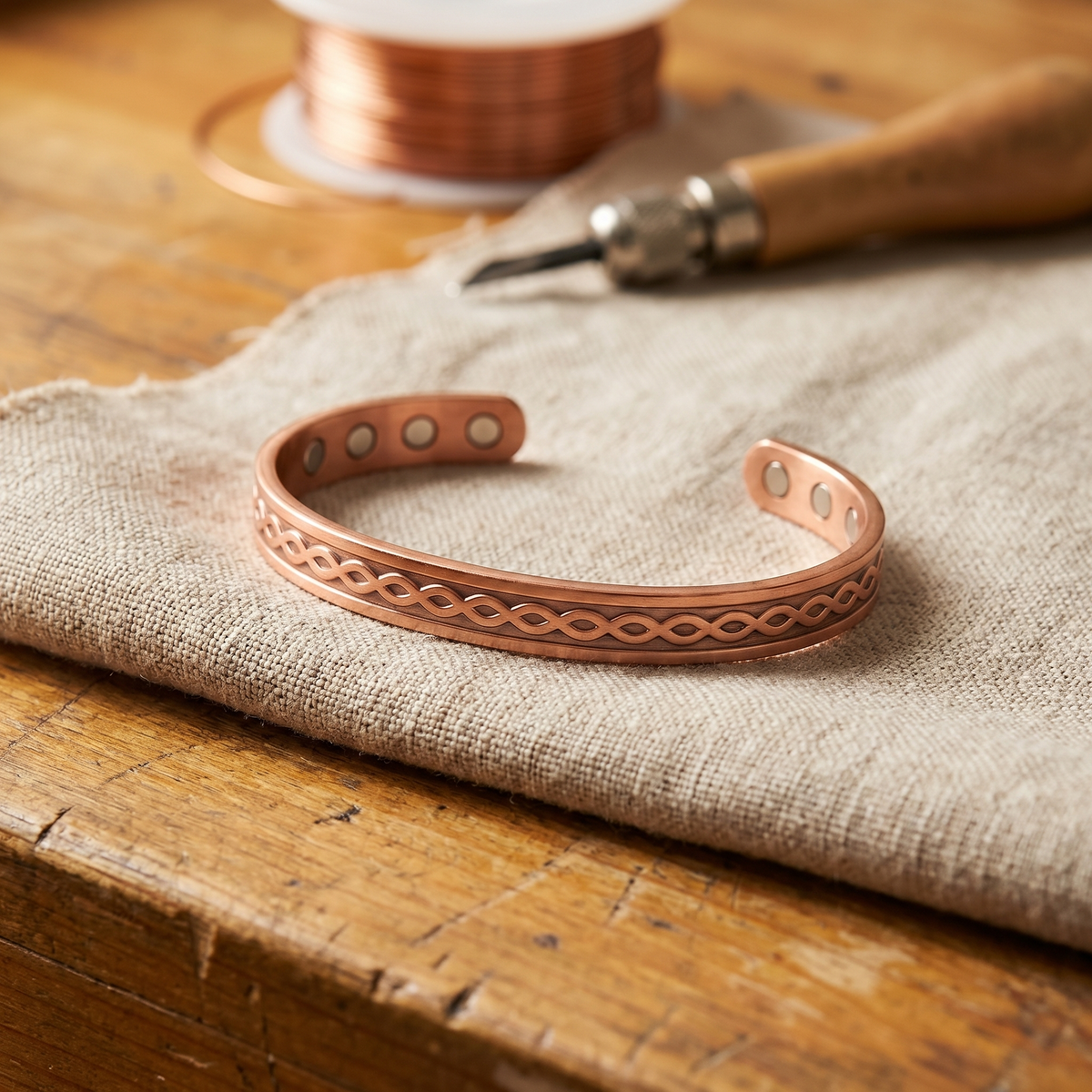 Iris | Infinity Magnetic Copper Bracelet