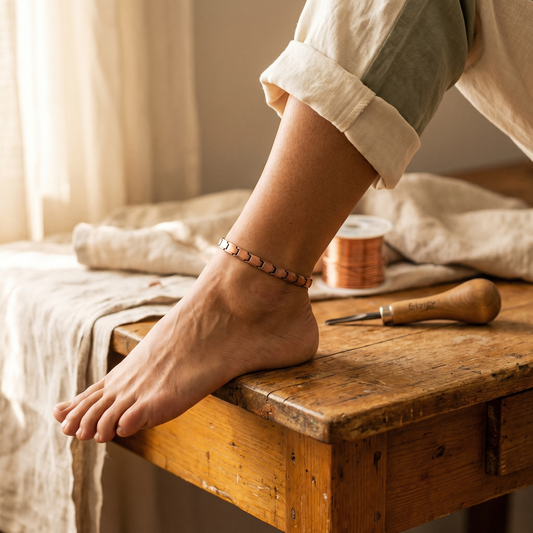 Talia | Copper Link Anklet