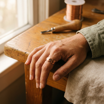 Beatrice | Twisted Copper Ring