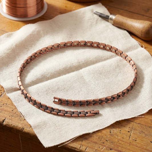 Camille | Mixed Link Copper Necklace
