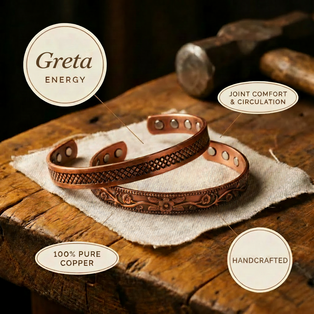 Greta | Braided Magnetic Copper Bracelet