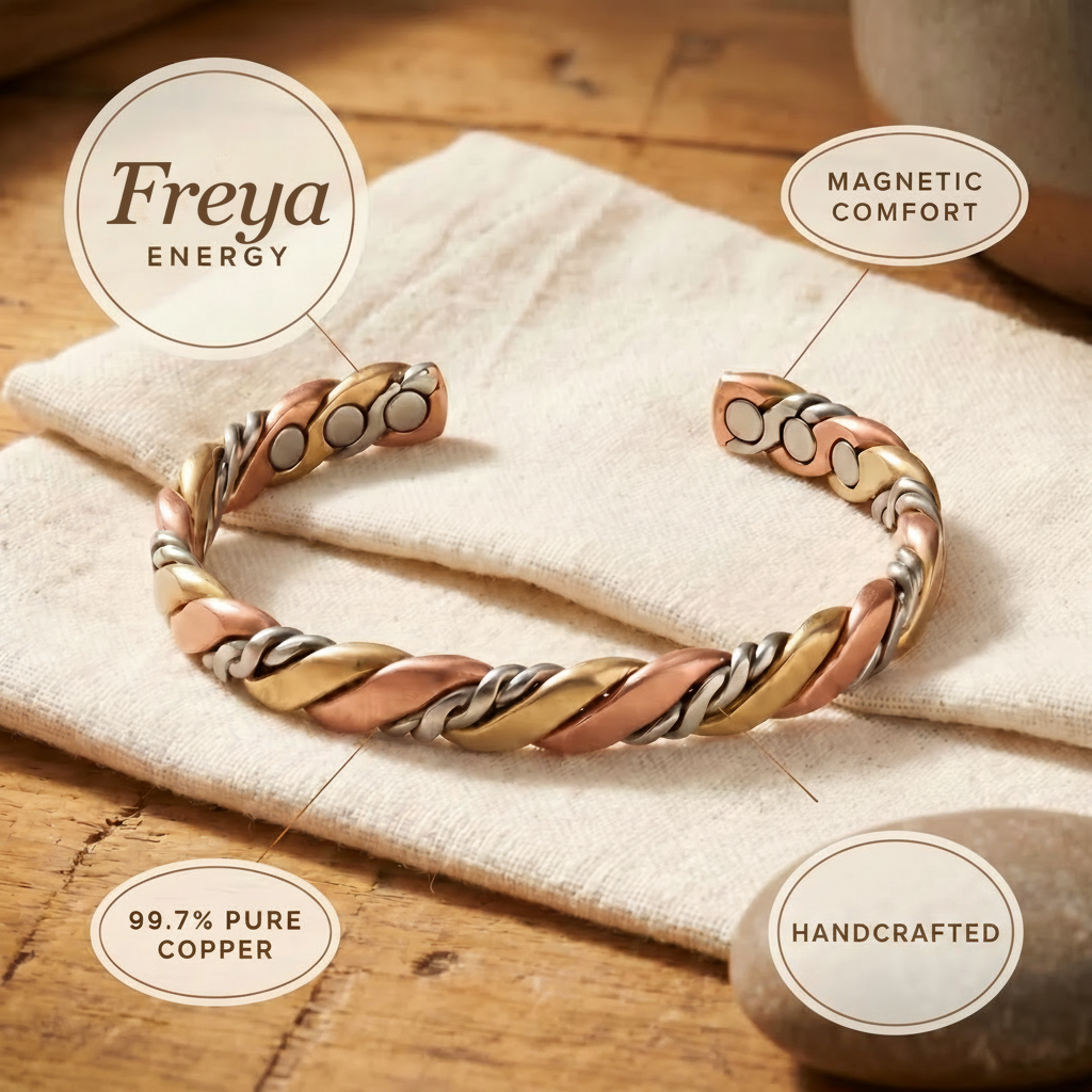 Freya | Three-Tone Braided Copper Bracelet
