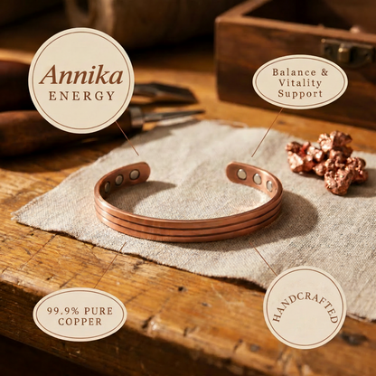 Annika | Three-Groove Copper Cuff