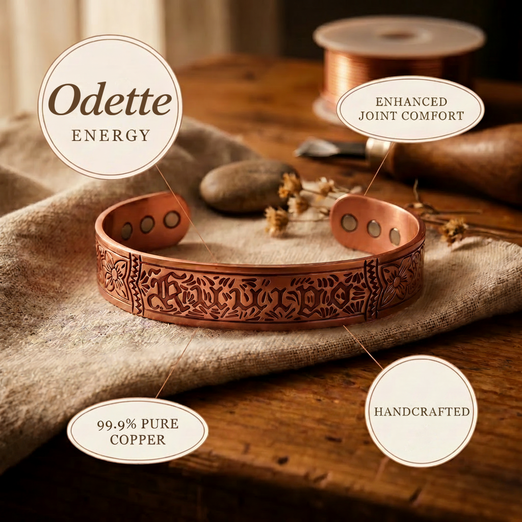 Odette | Engraved Lettering Copper Cuff