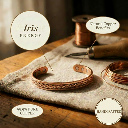 Iris | Infinity Magnetic Copper Bracelet