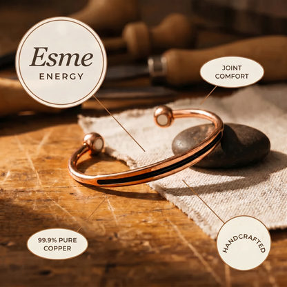 Esme | Polished Ball-End Copper Cuff