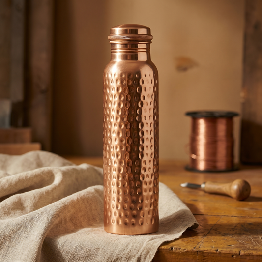 Aurora | Hammered Copper Water Bottle
