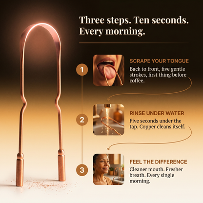 Morning Ritual Copper Tongue Scraper