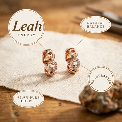 Leah | Crystal Ring Copper Earrings