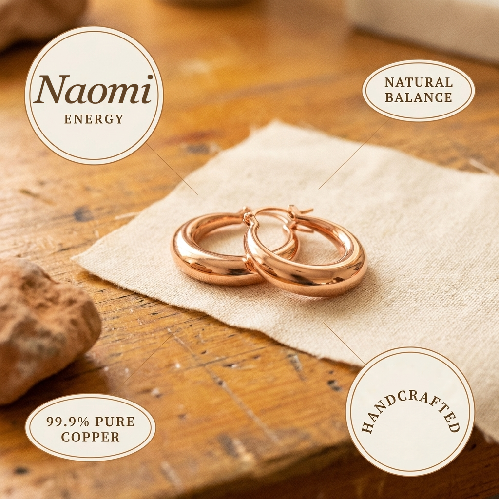 Naomi | Graduated Copper Hoop Earrings