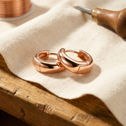 Paige | Hinged Copper Hoop Earrings