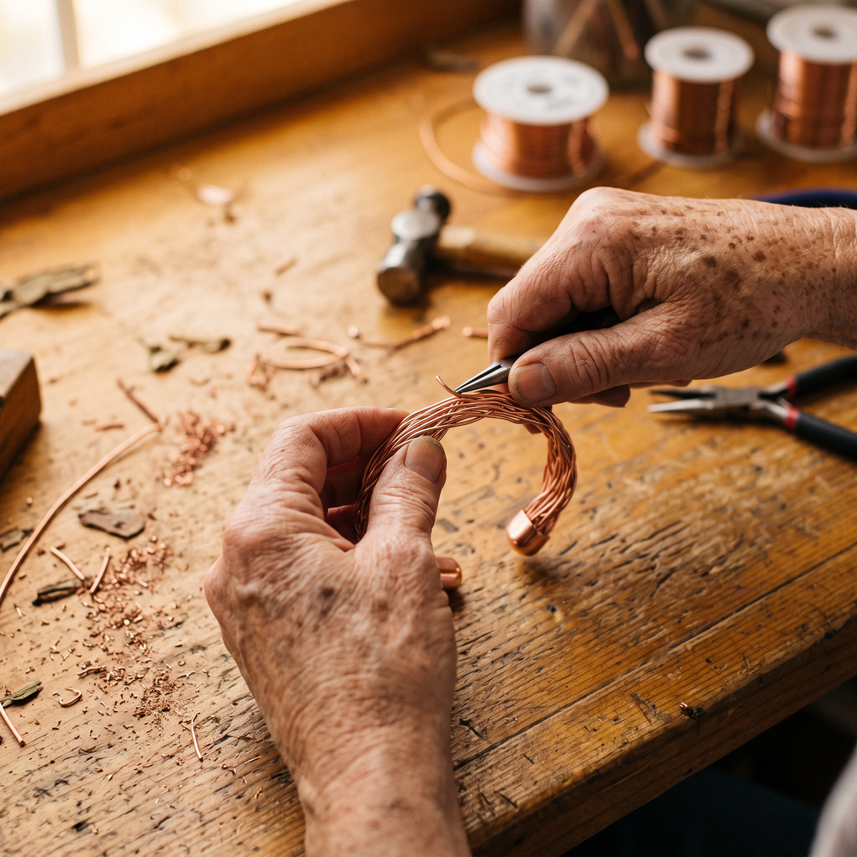 Maren | Braided Copper Cuff