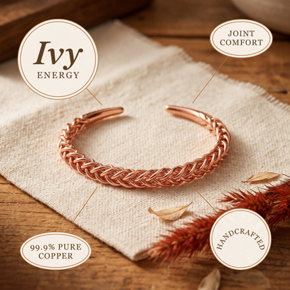 Ivy | Woven Copper Bracelet