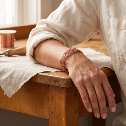 Lotte | Braided Wire Copper Cuff