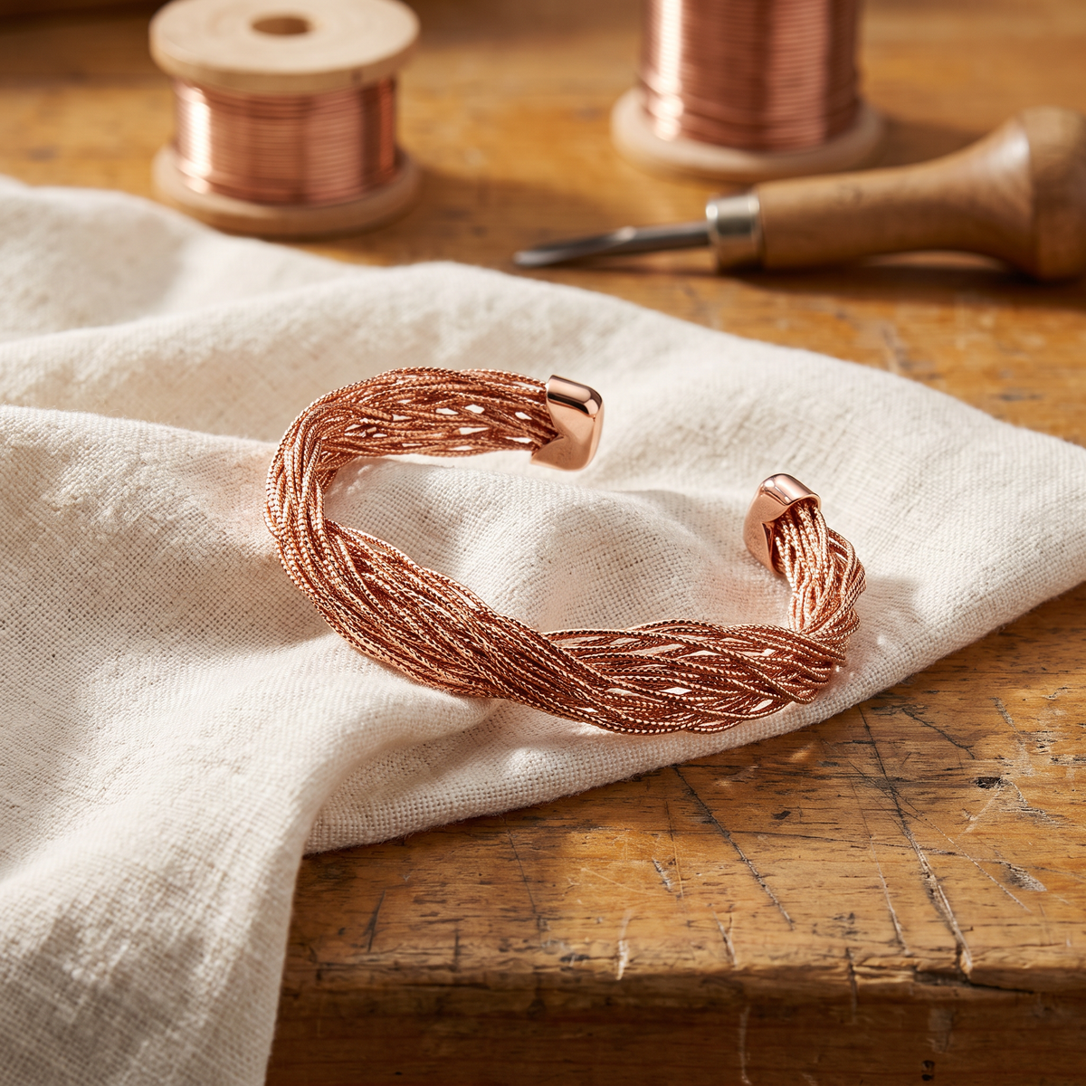 Wren | Torsade Copper Cuff