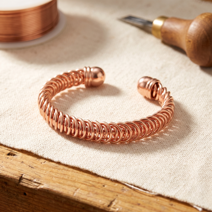 Sadie | Coiled Loop Copper Cuff
