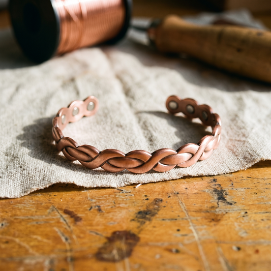 Nell | Open Weave Copper Bracelet