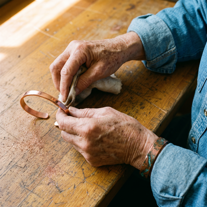 Sylvie | Smooth Polished Copper Cuff