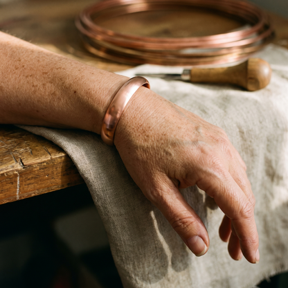 Pippa | Smooth Forged Copper Cuff