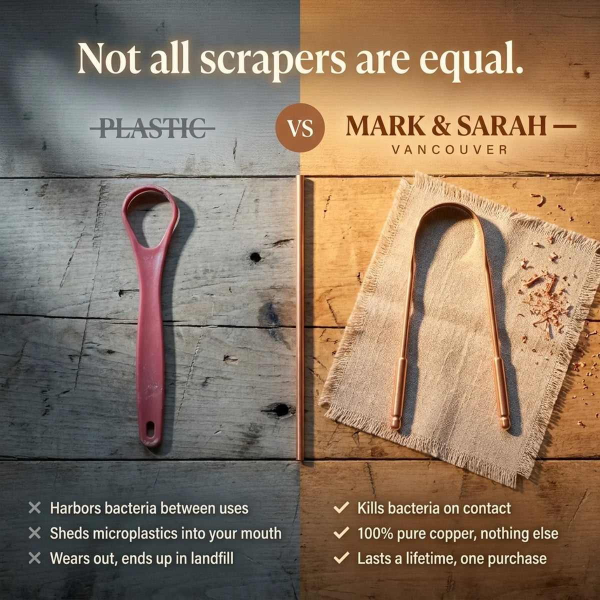Morning Ritual Copper Tongue Scraper