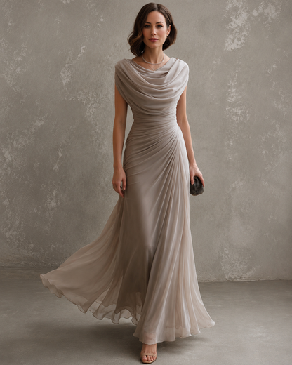 Adriana | Draped Maxi Dress