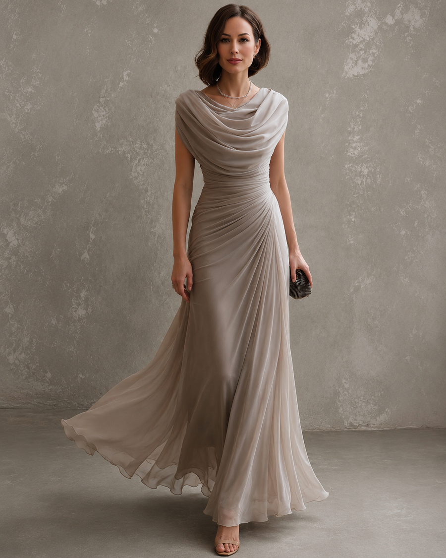 Adriana | Draped Maxi Dress