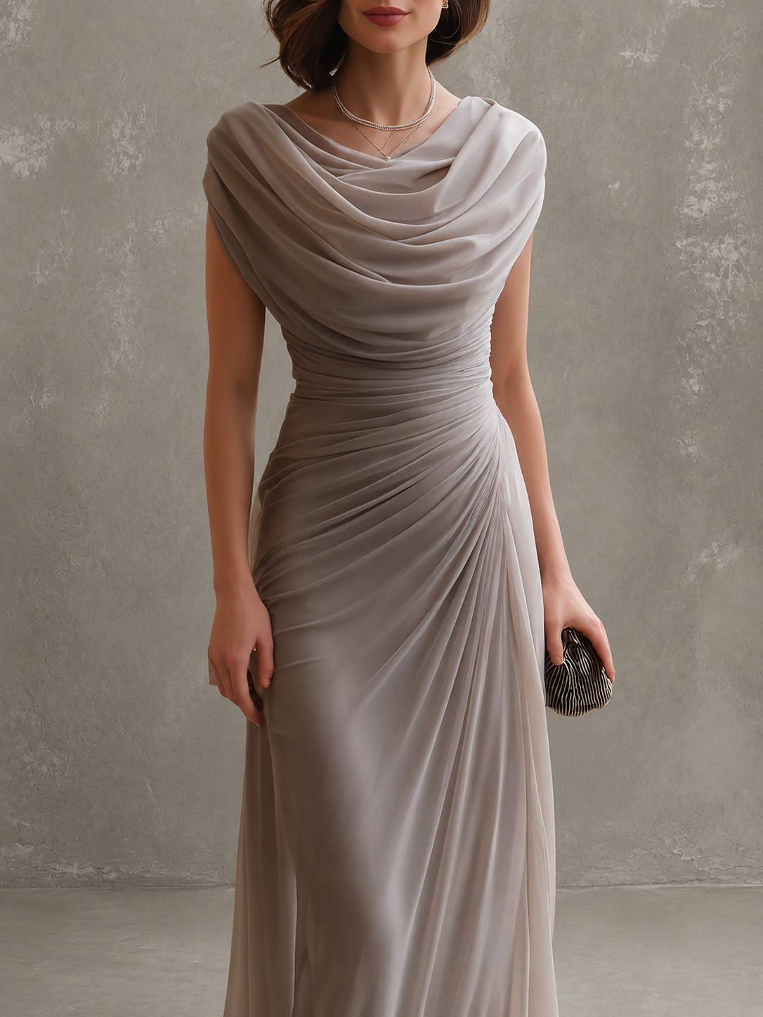 Adriana | Draped Maxi Dress