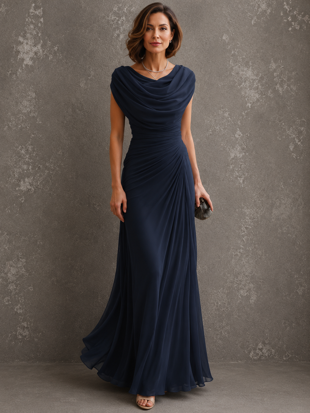 Adriana | Draped Maxi Dress