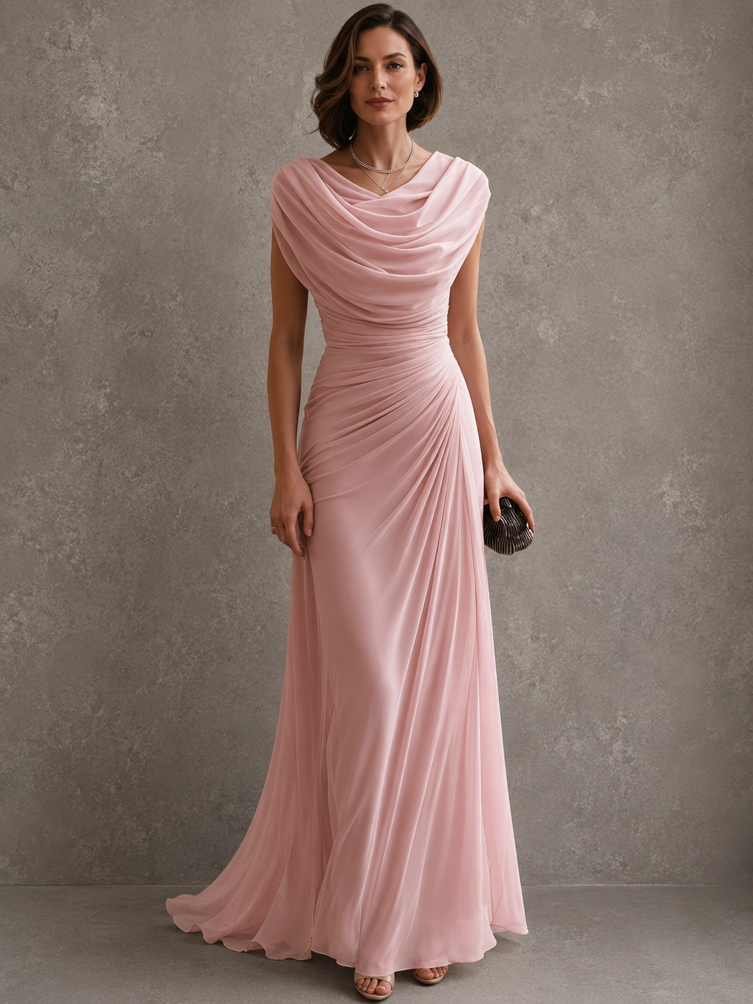 Adriana | Draped Maxi Dress
