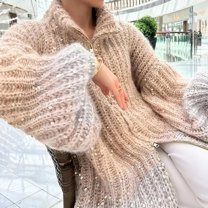 Lilly™ Glittering Silk Cardigan