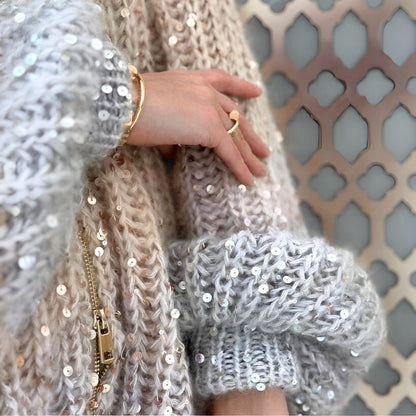 Lilly™ Glittering Silk Cardigan