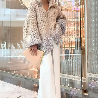 Lilly™ Glittering Silk Cardigan
